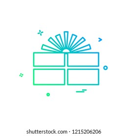 Giftbox icon design vector