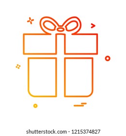 Giftbox icon design vector