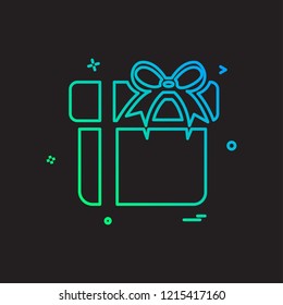 Giftbox icon design vector
