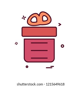 Giftbox icon design vector