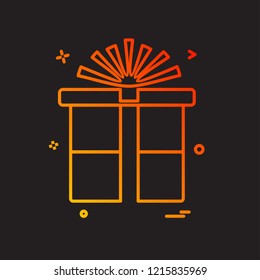 Giftbox icon design vector