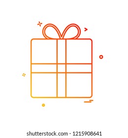 Giftbox icon design vector
