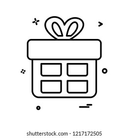 Giftbox icon design vector