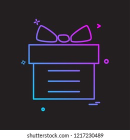 Giftbox icon design vector