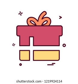 Giftbox icon design vector