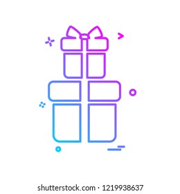 Giftbox icon design vector