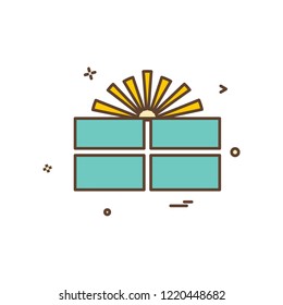 Giftbox icon design vector