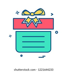 Giftbox icon design vector