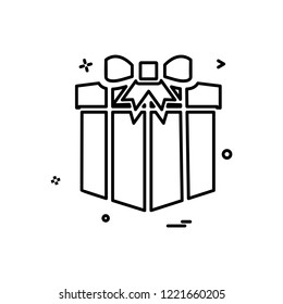 Giftbox icon design vector