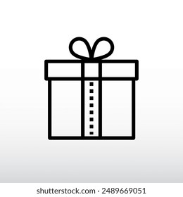 Giftbox icon. E-commerce and Sales Concept. Vector illustration