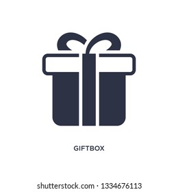 giftbox icon. Simple element illustration from web navigation concept. giftbox editable symbol design on white background. Can be use for web and mobile.