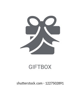 Giftbox icon. Trendy Giftbox logo concept on white background from e-commerce and payment collection. Suitable for use on web apps, mobile apps and print media.
