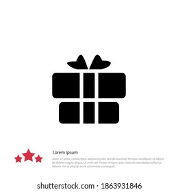 giftbox icon. Vector illustration EPS 10.