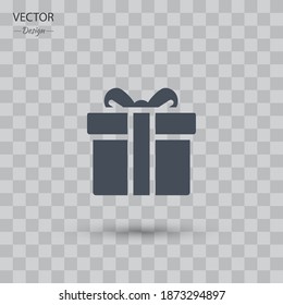icono giftbox. Ilustración del vector EPS 10.