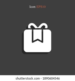 giftbox icon. Vector illustration EPS 10.