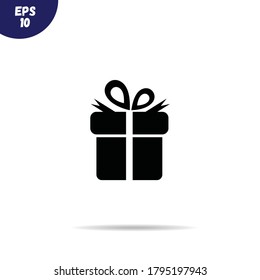 Giftbox icon vector.Present sign illustration.Gift icon