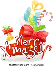 gift-box merry christmas vector