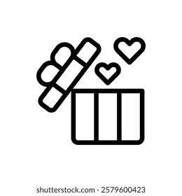 Giftbox Outline Icon. Giftbox Icon