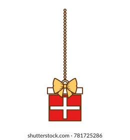giftbox present hanging icon