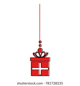 giftbox present hanging icon