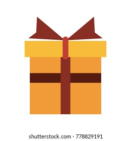 Giftbox present isolated