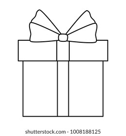 giftbox present isolated icon