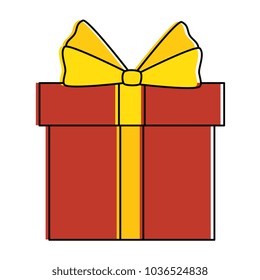 giftbox present isolated icon