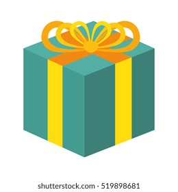 giftbox present isolated icon