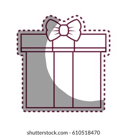 giftbox present isolated icon