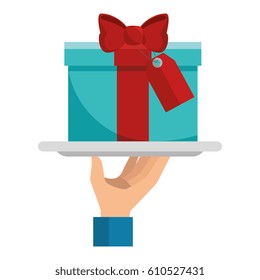 giftbox present isolated icon