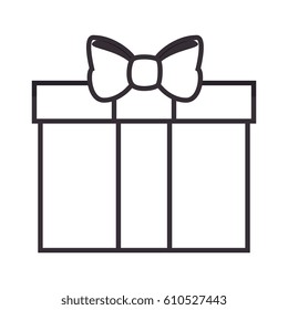 giftbox present isolated icon