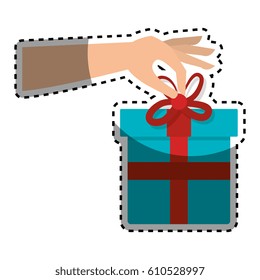 giftbox present isolated icon