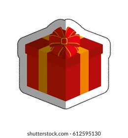 giftbox present isolated icon