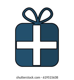 giftbox present isolated icon