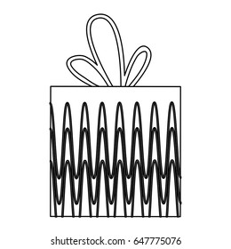 giftbox present isolated icon