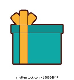 giftbox present isolated icon