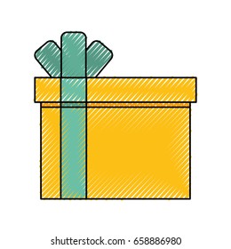 giftbox present isolated icon