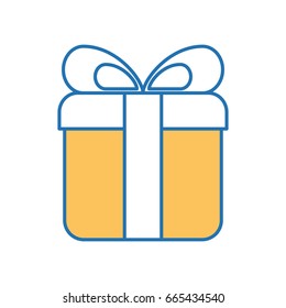 giftbox present isolated icon