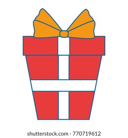 giftbox present isolated icon