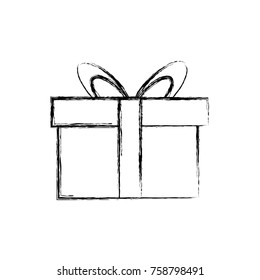 Giftbox present isolated icon vector illustration graphic design