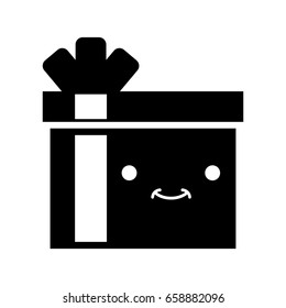 giftbox present kawaii character
