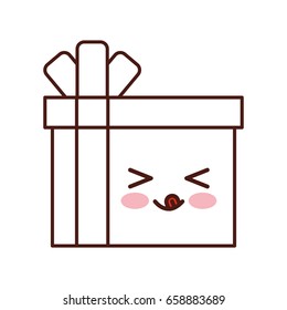 giftbox present kawaii character