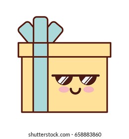 giftbox present kawaii character