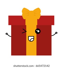 giftbox present kawaii character