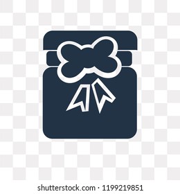 Giftbox with Ribbon vector icon isolated on transparent background, Giftbox with Ribbon transparency concept can be used web and mobile