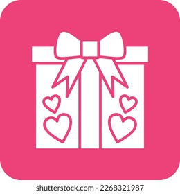 Icono de vector Giftbox. Se puede usar para imprimir, móviles y aplicaciones web.