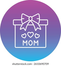Giftbox vector icon. Can be used for printing, mobile and web applications.