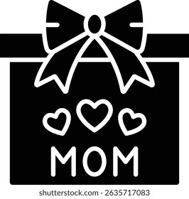 Icono de Vector de caja de regalo. Se puede utilizar para aplicaciones de impresión, móviles y de Web.
