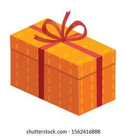 Giftbox vector icon.Cartoon vector icon isolated on white background giftbox.
