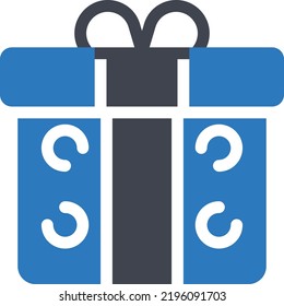 giftbox Vector illustration on a transparent background. Premium quality symmbols. Glyphs vector icons for concept and graphic design.